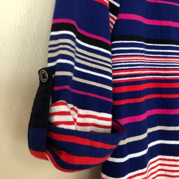 Liz Claiborne Rolled Short Sleeve Top - Picture 2 of 5